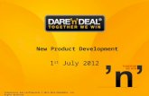 New product development 20120630