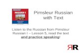Pimsleur Russian with text - Lesson 5