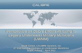 2011 Perspective on DoD’s Efforts Relating to Legacy Underwater Military Munit…