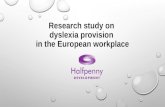 Research study on dyslexia provision in the European workplace