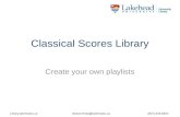 Classical scores library