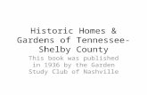 Historic homes & gardens of shelby county 1936