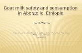 Goat milk safety and consumption in Abergelle, Ethiopia
