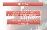 Applying qfd for emergency department