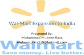 Wal Mart Expansion to India