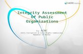 Integrity Assessment Of Public Organizations, Korea