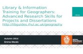 Geography postgraduate presentation