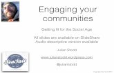 Engaging your communities - getting fit for the Social Age - Charity Learning Consortium - Oct 2014