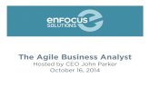The Agile Business Analyst
