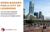 #Knowledgecity - Open Badges for a City of Learning - #openbadges