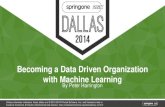 Becoming a Data-Driven Organization with Machine Learning