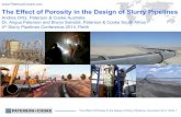Andres Ortiz - Paterson & Cooke - The effect of porosity in the design of slurry pipelines