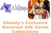 Ghanty's exclusive banarasi silk saree collections