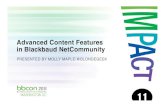 Advanced Content Features in Blackbaud NetCommunity
