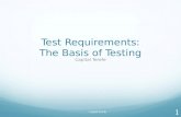 Test requirements for SQA