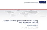 Efficient Pre/Post Operations at Faurecia Seating with HyperWorks Products