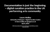 Digital curation practice in the UK performing arts community: Laura Molloy, TaPRA 2014