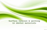 Surface tension & wetting