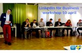 Linked in for business workshop 10 april