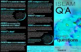 ISLAM Q & A frequently asked questions  ( pamphlet )