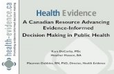 Health Evidence: A Canadian resource advancing evidence-informed decision making in public health