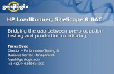 Bridging the gap between pre-production testing and production monitoring