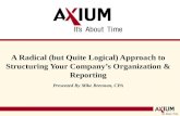 Structuring Your A/E Firm's Organization & Reporting