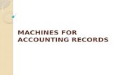 Machines for accounting records