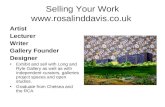 Rosalind Davis Selling Your Work March