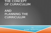 The Concept of Curriculum
