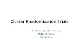 Cluster randomization trial presentation