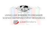 Using Live Binders to Organize Science Olympiad Event Resources
