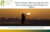 Solar Pumps: Harnessing the Sun for an Evergreen Revolution in Bihar