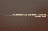 Web interface and print designs