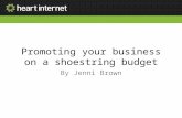 Promoting your business on a shoestring budget