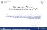 Computacion Afectiva, Aplicacion Educativa para TVDI - Sandra Baldassarri