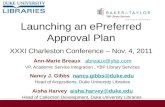 Charleston Conference - Launching an ePreferred Approval Plan