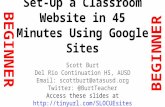 Classroom Website w/ Google Sites