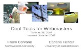Cool Tools for Library Webmasters - Internet Librarian 2007