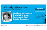 Leadership Lessons from NZ’s Most  Successful Real Estate Company