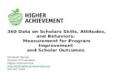 360 Data on Scholars' Behavior, Skills and Attitudes: Measurement for Program Improvement and Scholar Outcomes