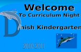 Kindergarten curriculum night danish k english