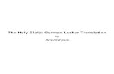 The holy bible in german luther translation