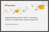 Решения резервного копирования Symantec. Новый Backup Exec 2014 – быстрая, гибкая и надежная защита данных