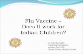 Flu Surveillance in India - Current Status 2011. Safety & Clinical Effectiveness of Influenza Vaccine in health Indian Children