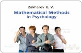 Mathematical Methods in Psychology