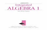 Integrated Algebra 1 Textbook with solution manual