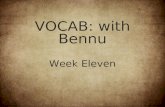 VOCAB: Week Eleven Slides