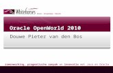 Whitehorses Oracle OpenWorld 2010: Douwe Pieter van den Bos