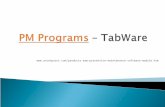 PM Programs – TabWare